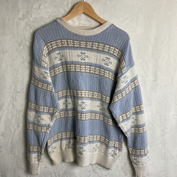 Steeple Chase medium chunky cable knit sweater grandma core - Picture 2 of 7